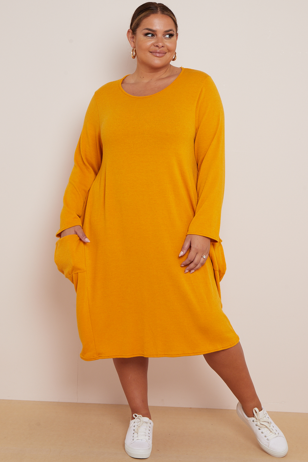 Mustard retailer dress size 16