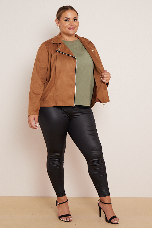 Tan jacket plus clearance size